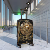 Greek Key Lion Suitcase Baroque Lion Luggage Carry-on Suitcase Premium Hard Shell Suitcase | 104922