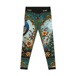 Beautiful Peacock Leggings Women Peacock Print Leggings Best Gift For Peacock Lovers Casual Wear Spandex Leggings | X3500