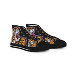 Baroque Tiger Shoes, Trendy High Top Sneakers, Unisex Canvas Shoes, Animal Print  Sneakers, Tiger Print Shoes, Hi Tops Canvas Shoes, Tiger Sneakers