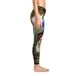 Peacock Leggings Women Casual Wear Peacock Print Leggings Best Gift For Peacock Lovers Spandex Leggings | X3505