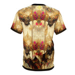 Japanese Art T-Shirt Unisex All Over Print Tee Decorative Floral T-Shirt Oriental Art Unisex T-Shirt | D20128