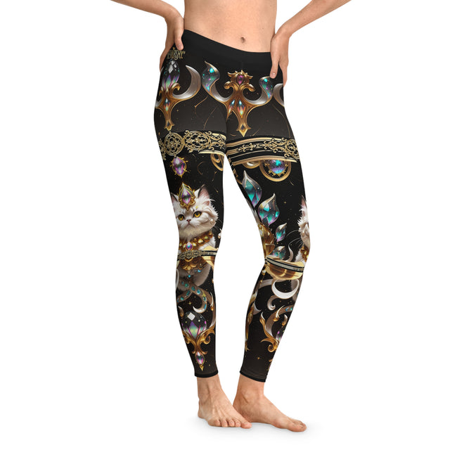 Cute Cat Leggings Decorative Print Leggings Spandex Women Leggings Casual Wear Leggings Women Lounge Wear | X3473