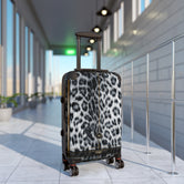 Snow Leopard Print Suitcase Carry-on Suitcase Leopard Print Luggage Animal Print Suitcase in 3 Sizes | D20166