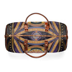 Shop The Perfect Travel Companion PU Leather Bag Dome of Baroque Luggage Purple Travel Bag Faux Leather Bag | 104921B