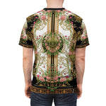 Decorative Floral T-Shirt Unisex Tee All over Print T-Shirt Floral Print T-Shirt Unisex T-Shirt Baroque Floral Tee | D20207B