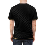 Black Stripes T-Shirt Unisex Tee All Over Print Unisex T-Shirt Geometric Print Tee | D20092