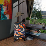 Colorful Koi Fish Suitcase Carry-on Suitcase Fish Print Travel Luggage Good Vibes Koi Fish Hard Shell Suitcase | D20018B