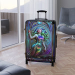 Feminine Art Suitcase Art Nouveau Travel Luggage Premium Hard Shell Suitcase Classical Art Print Carry on Suitcase | D20179