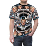 Futuristic Art Unisex T-Shirt All over Print Tee Cosmic Goddesses Unisex T-Shirt | D20203