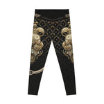 Black Leggings Baroque Angel Leggings Casual Wear Women Leggings Lounge Wear Spandex Leggings Women Bottom Wear | D20113