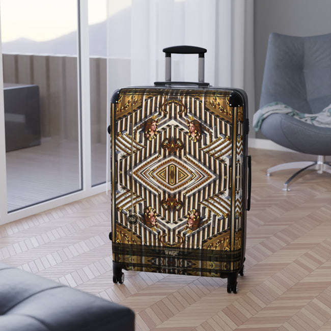 Golden Maze Suitcase Luxury Travel Luggage Carry-on Suitcase Hard Shell Suitcase in 3 Sizes | D20172