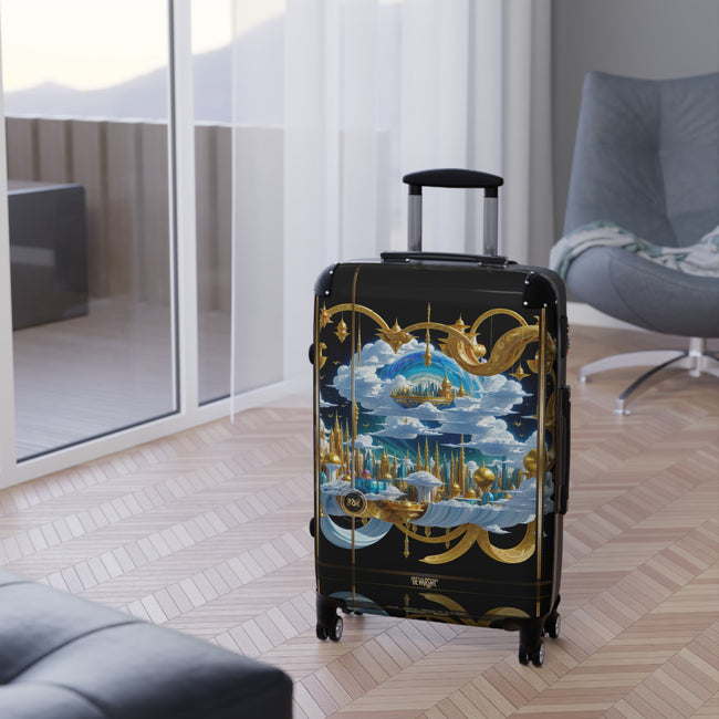 Ethereal City Suitcase Decorative City Travel Luggage Luxury Carry-on Suitcase Premium Hard Shell Suitcase with Wheels