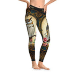 Baroque Owl Leggings Women Casual Wear Spandex Leggings Owl Printed Leggings Women Lounge Wear | X3493