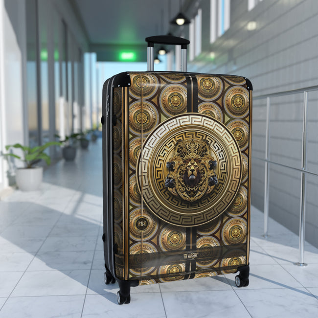 Lion Insignia Suitcase Carry-on Suitcase Travel Luggage Golden Lion Suitcase Hard Shell Suitcase | D20163