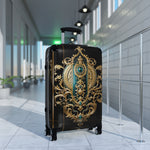 Intricate Baroque Suitcase Golden Medallion Luggage Luxury Carry-on Suitcase Premium Hard Shell Suitcase | X3423