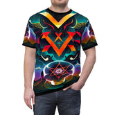 Abstract Unisex T-Shirt All over Print Tee Star of David Unisex T-Shirt | D20197