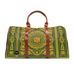 Buy Our Exquisite Baroque Faux Leather Bag Emerald Green Travel Luggage PU Leather Duffle Bag | D20036