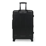 Turquoise Waves Suitcase Decorative Waves Luggage Luxury Carry-on Suitcase Premium Hard Shell Wheels Suitcase  | X3351B