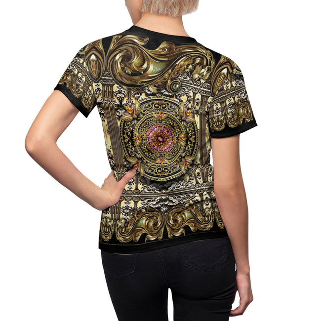 Baroque Treasures T-Shirt Unisex All Over Print Tee Baroque Decorative Gold Unisex T-Shirt | D20217