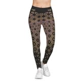 Purple Hexagon Leggings Women Geometric Print Leggings Sports Wear Spandex Leggings Women Lounge Wear | D20053