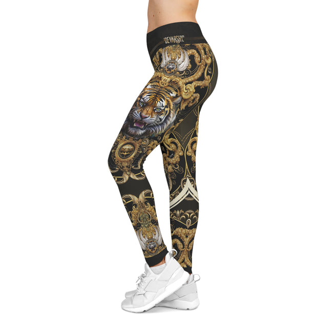 Baroque Tiger Leggings Women Spandex Leggings Casual Wear Leggings Tiger Print leggings Women Lounge wear Leggings | D20122B