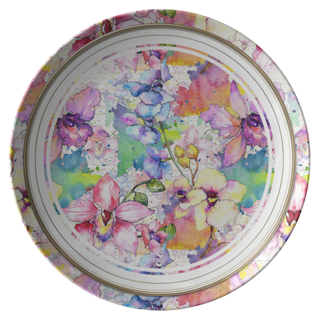 Hand Drawn Floral Plate | Microwave/ Dishwasher Safe ThermoSāf Plates | RB0091