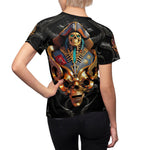 Gothic Pirate T-Shirt Unisex All Over Print Tee Pirate Skull T-Shirt Black Unisex Tee | 00139