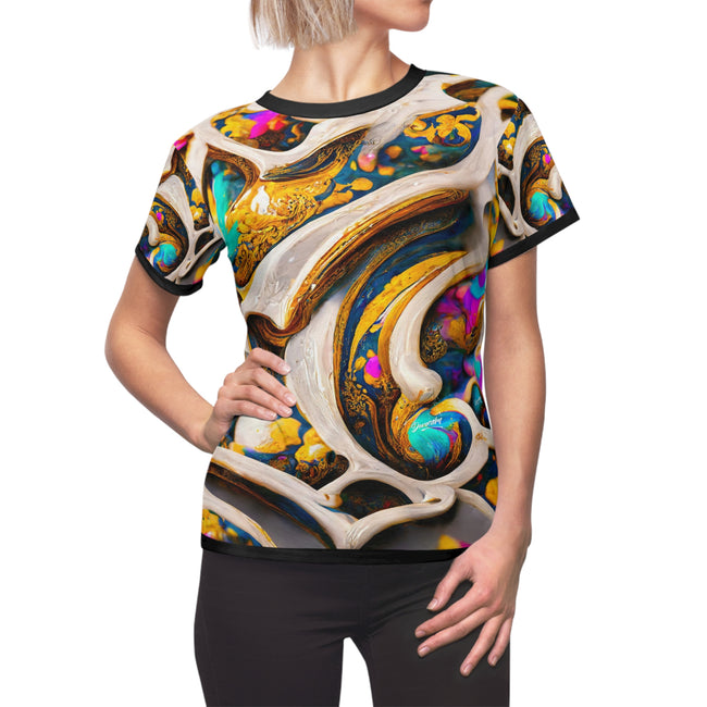 Spectrum Serenity T-Shirt Unisex Tee All over Print T-Shirt Abstract Art Tee Unisex Colorful T-Shirt | D20195