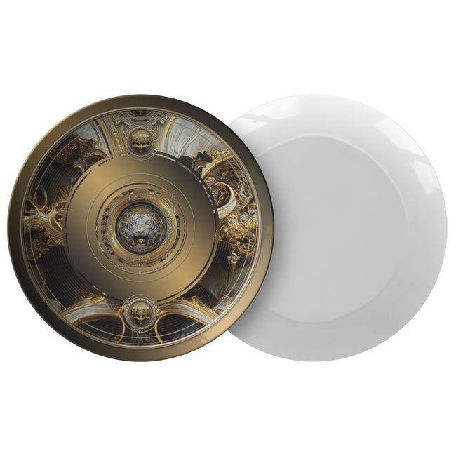 Golden Regal Lion 10" Plate ThermoSāf | Microwave /Dishwasher Safe Plates | D20120