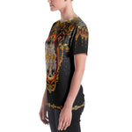 Baroque Medallion Unisex T-Shirt Crew Neck T-Shirt Casual T-Shirt for Men and Women Tees, PF - 1093A