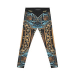 Baroque Leggings Women Spandex Leggings Casual Wear Decorative Prints Leggings Women Lounge Wear | X3476