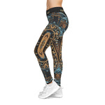 Baroque Leggings Women Spandex Leggings Casual Wear Decorative Prints Leggings Women Lounge Wear | X3476