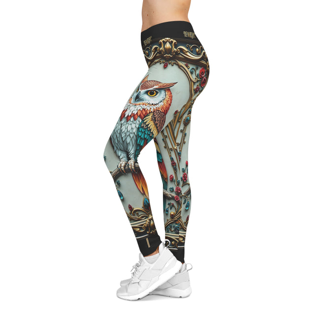 Colorful Owl Leggings Women Casual Wear Spandex Leggings Owl Printed Leggings Women Lounge Wear | X3492