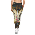 Baroque Owl Leggings Women Casual Wear Spandex Leggings Owl Printed Leggings Women Lounge Wear | X3493