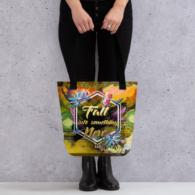 Brighten Up Your Day with Eye-Catching Yellow Floral Tote Bag Eco-Friendly Meets Fashion Canvas Beach Bag | FSN02