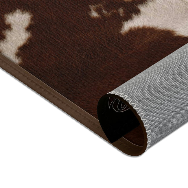 Cow Print Area Rug Cow Skin Carpet Chenille Cowhide Rugs in 3 sizes | 11222