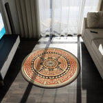 Mandala Round Rug Trending Chenille Area Rug Red Round Carpet Best Selling Rug Decorative Gold Rug Winter Sale Baroque Rug