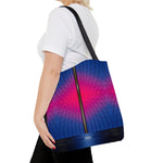 Carry Your Essentials with this Colorful Tote Bag Pink and Blue Handbag Eco-Friendly Canvas Bag in 3 Sizes | 11196