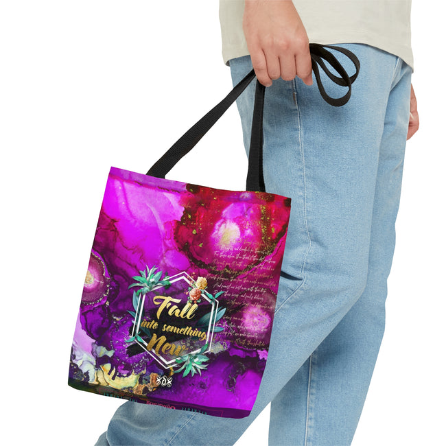 Violet Floral Print Bag Embrace Spring Vibes Shop Floral Print Tote Bag Fuchsia Canvas Handbag | FSN03