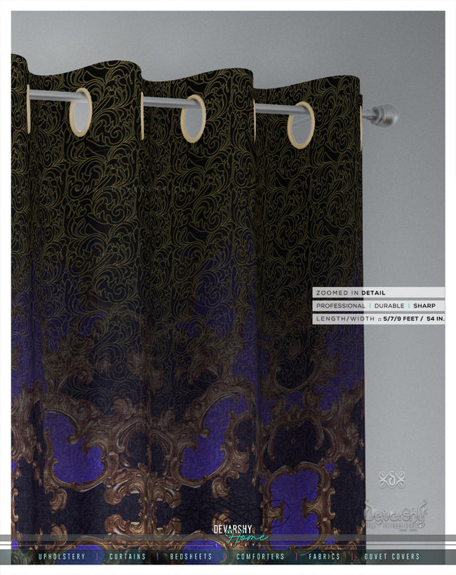 Decorative Purple PREMIUM Curtain Panel. 12 Fabric Options. Made to Order. Heavy And Sheer. 100044B