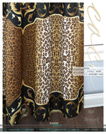 Baroque Animal Print Curtain Panel. 12 Fabrics Option. Made to Order. Heavy And Sheer. 100046