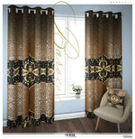 Baroque Animal Print Curtain Panel. 12 Fabrics Option. Made to Order. Heavy And Sheer. 100046