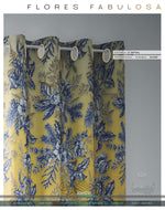 Mistletoes Florals PREMIUM Curtain Panel. Available on 12 Fabrics. Made to Order. 10009B