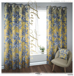 Mistletoes Florals PREMIUM Curtain Panel. Available on 12 Fabrics. Made to Order. 10009B