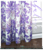 Mistletoes Lilac Florals PREMIUM Curtain Panel. Available on 12 Fabrics. Made to Order. 10009F
