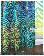 Decorative Swirls Art Nouveau PREMIUM Curtain Panel. Available on 12 Fabrics. Made to Order. 100145
