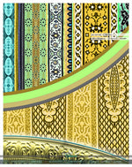 Decorative Yellow MOROCCAN Print PREMIUM Curtain Panel. Available on 12 Fabrics. Made to Order. 100157B