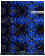 Blue Abstract Pattern PREMIUM Curtain Panel. Available on 12 Fabrics. Made to Order. 100170