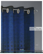 Blue Abstract Pattern PREMIUM Curtain Panel. Available on 12 Fabrics. Made to Order. 100170