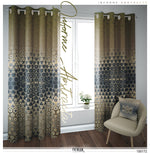 Ornamental Abstract Print PREMIUM Curtain Panel, Available on 12 Fabrics, Sheer & Heavy. Made to Order. 100172